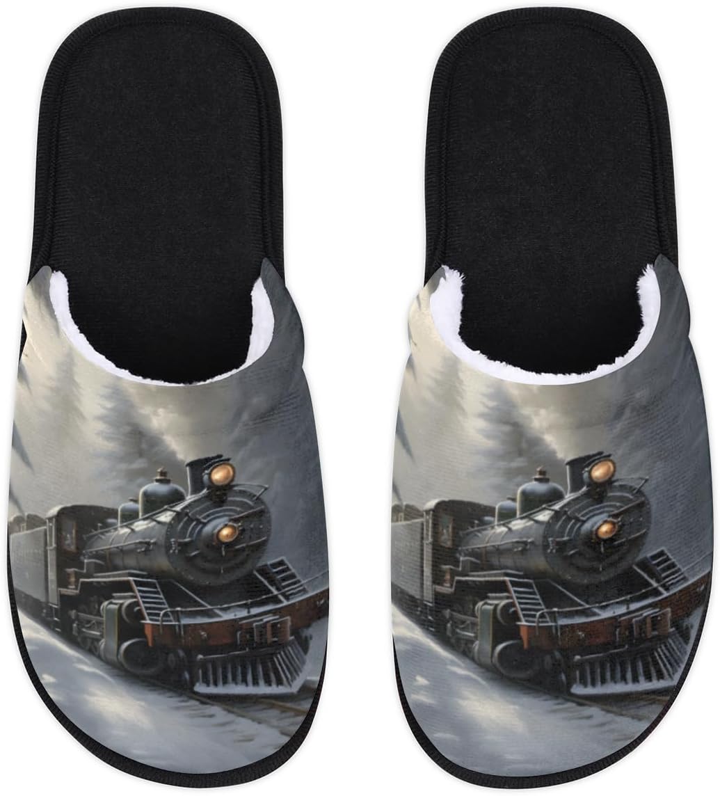 Домашние тапочки с изображением винтажного локомотива для женщин и мужчин, зимние мягкие пушистые уютные тапочки на носок, теплые домашние тапочки с нескользящей подошвой, размер X-Small Bardic, Multicolor
Домашние тапочки с изображением винтажного локомотива для женщин и мужчин, зимние мягкие пушистые уютные тапочки на носок, теплые домашние тапочки с нескользящей подошвой, размер X-Small Bardic, Multicolor