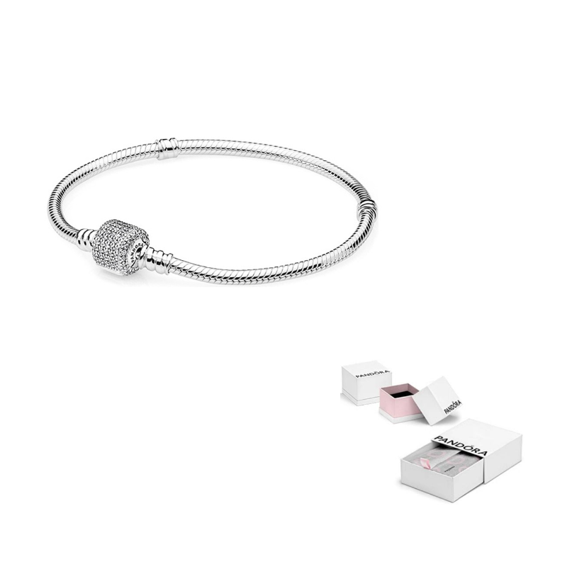 Pandora Браслет Moments Sparkling Pavé с застёжкой-змейкой серебристый
Pandora Браслет Moments Sparkling Pavé с застёжкой-змейкой серебристый