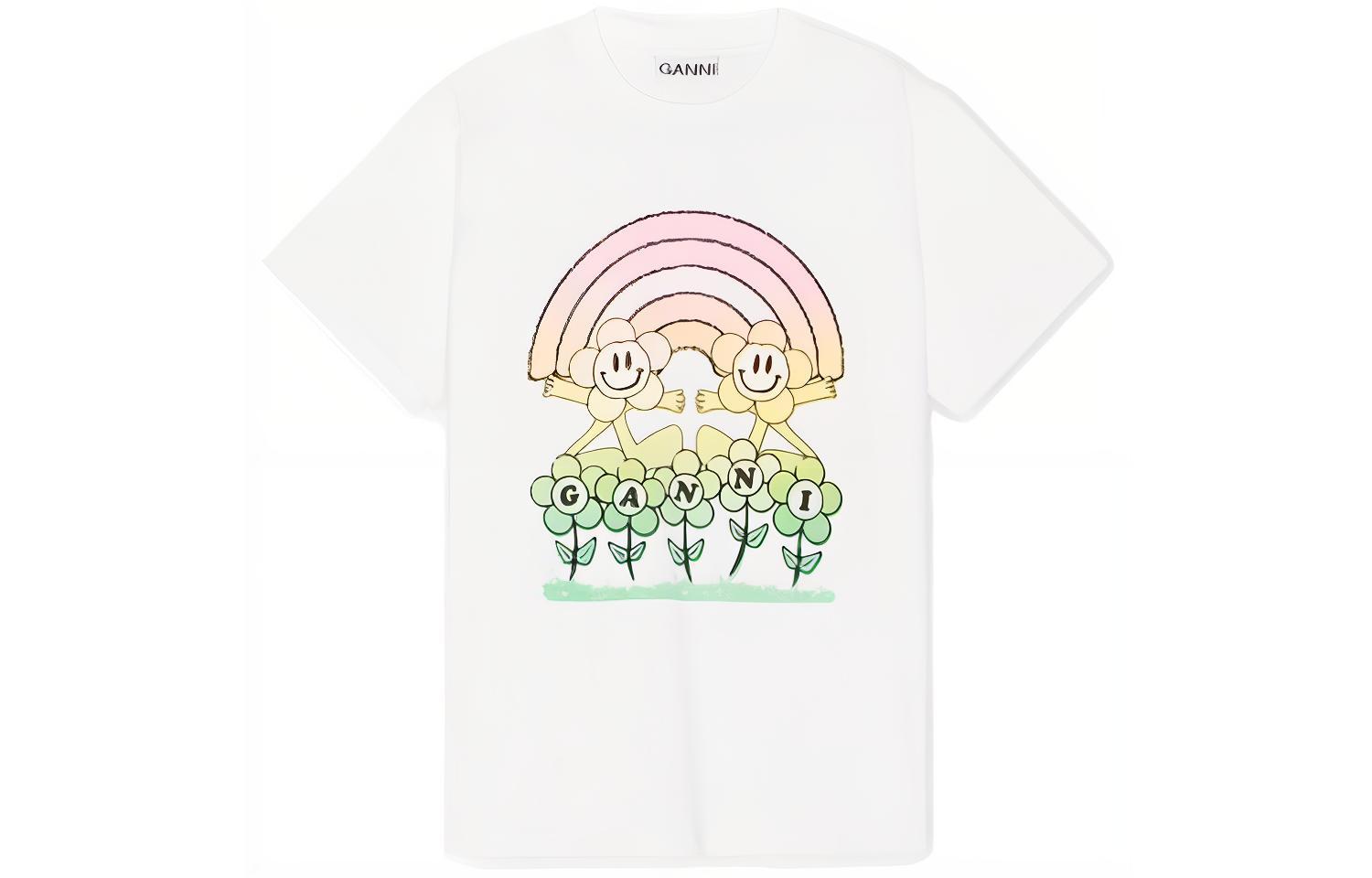 GANNI Футболка Basic Jersey Rainbow Relaxed 'Bright White', Белый, GANNI Футболка Basic Jersey Rainbow Relaxed 'Bright White'
GANNI Футболка Basic Jersey Rainbow Relaxed 'Bright White', Белый, GANNI Футболка Basic Jersey Rainbow Relaxed 'Bright White'
