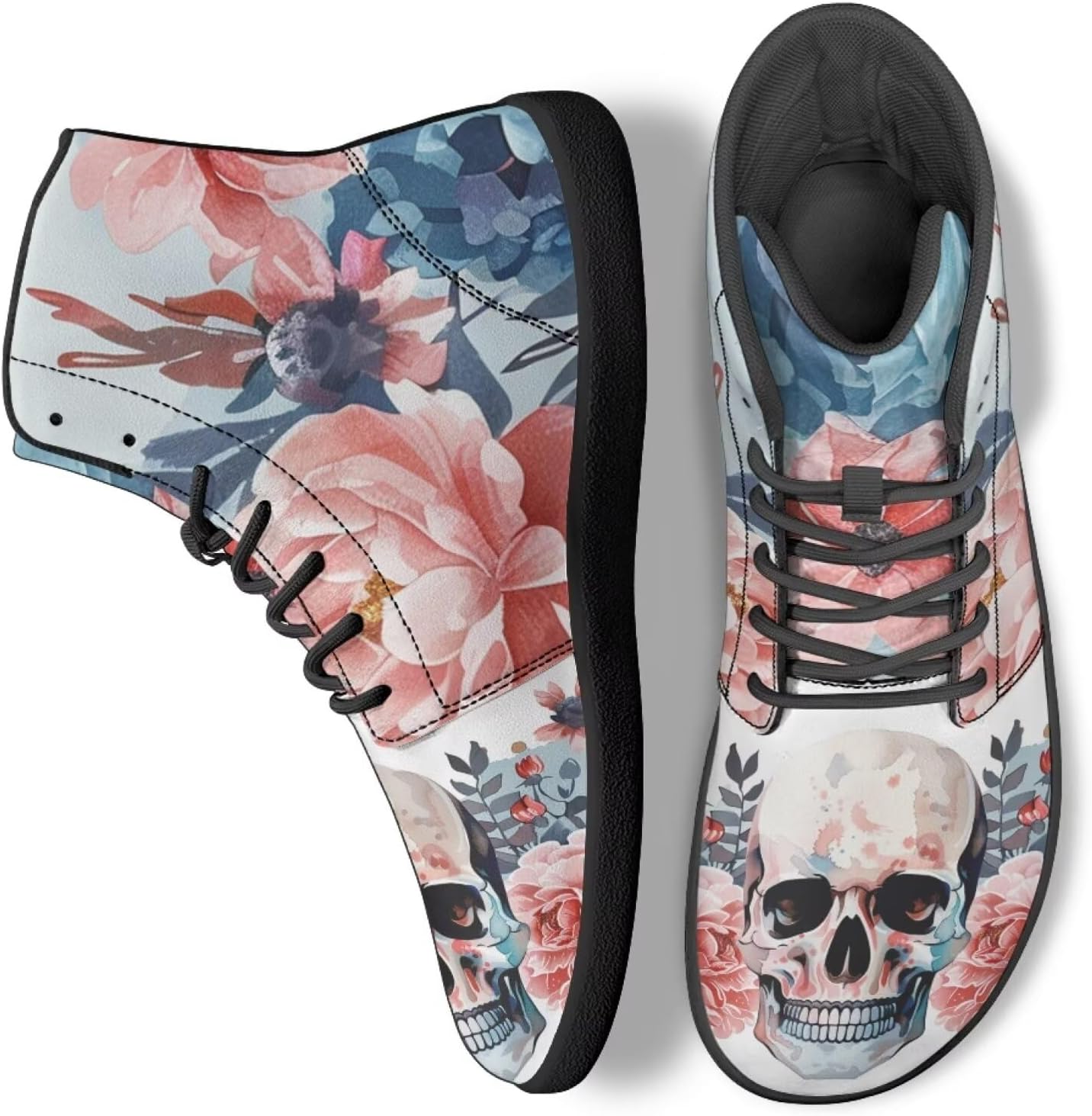 Кеды с высоким берцем в виде черепа для мужчин и женщин, повседневная обувь для ходьбы, работы и бега Ecaestolph, голубой
Кеды с высоким берцем в виде черепа для мужчин и женщин, повседневная обувь для ходьбы, работы и бега Ecaestolph, голубой