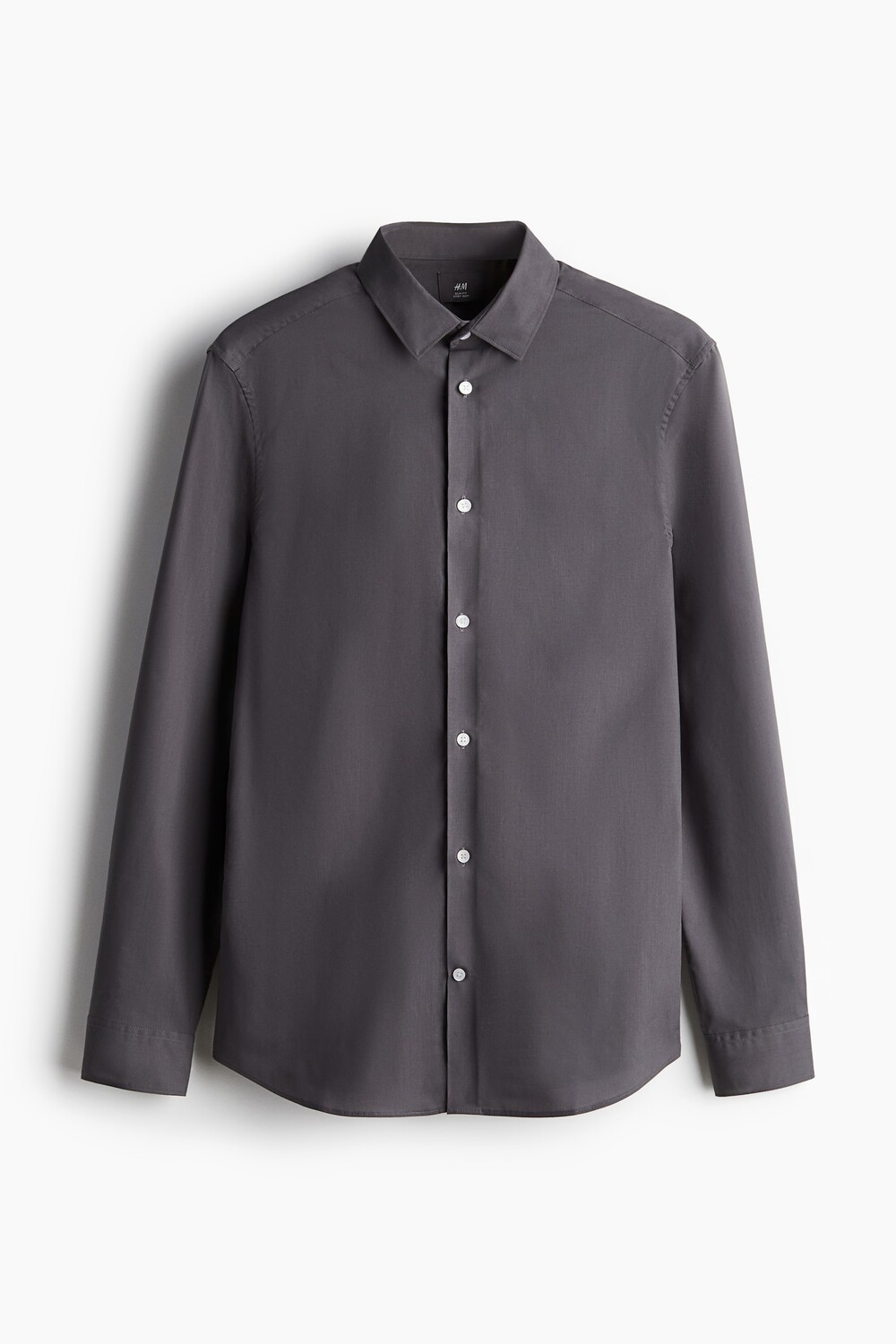 Рубашка приталенного кроя Easy Iron H&M, серый
Рубашка приталенного кроя Easy Iron H&M, серый