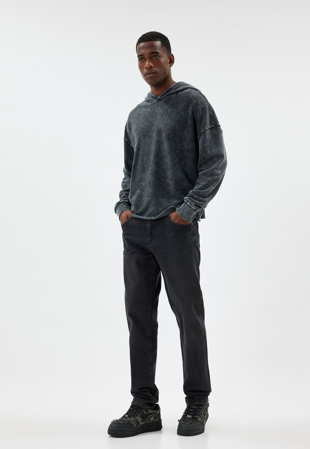 Толстовка с капюшоном Koton, черный
Толстовка с капюшоном Koton, черный