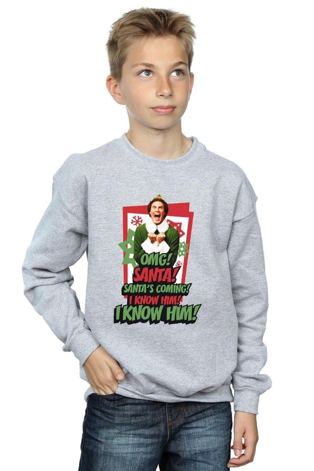 Толстовка OMG Санта Elf, серый 
Толстовка OMG Санта Elf, серый
