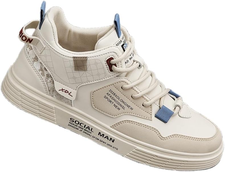 Мужские высокие спортивные кеды из ткани - кожаная поверхность, дышащие, и повседневные Clolinde, бежевый
Мужские высокие спортивные кеды из ткани - кожаная поверхность, дышащие, и повседневные Clolinde, бежевый