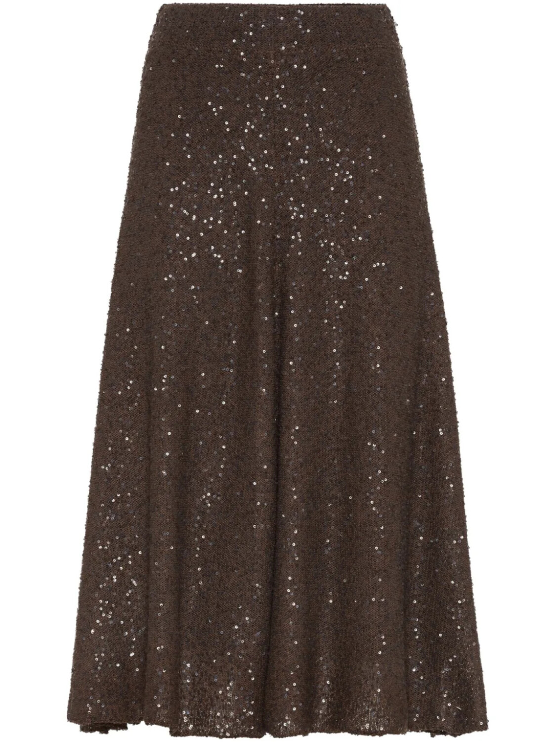 Юбка с пайетками Brunello Cucinelli, коричневый 
Юбка с пайетками Brunello Cucinelli, коричневый