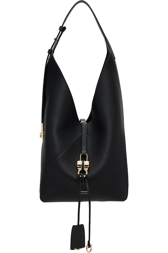 Сумка-шоппер V-образной формы Ferragamo, черный
Сумка-шоппер V-образной формы Ferragamo, черный