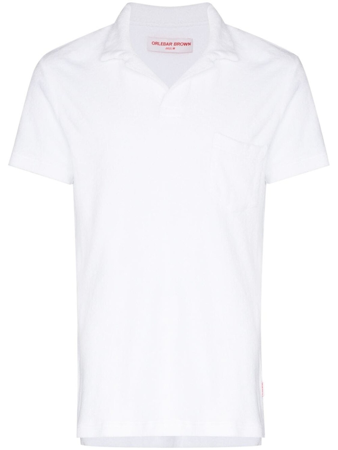 Orlebar Brown рубашка поло Riveria с короткими рукавами, белый 
Orlebar Brown рубашка поло Riveria с короткими рукавами, белый