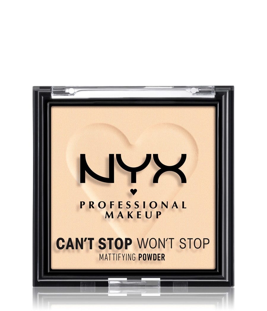 Компактная пудра NYX Professional Makeup Can’t Stop Won’t Stop Mattifying Powder, Nr. 01 - Fair, 6g
Компактная пудра NYX Professional Makeup Can’t Stop Won’t Stop Mattifying Powder, Nr. 01 - Fair, 6g