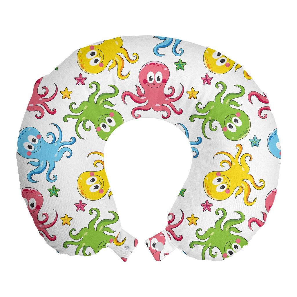 ABAKUHAUS Подушка для путешествий с кальмарами, поддержка шеи, Happy Ocean Animals, пенопластовые дорожные принадлежности для самолета и автомобиля, 30x30 см, разноцветные
ABAKUHAUS Подушка для путешествий с кальмарами, поддержка шеи, Happy Ocean Animals, пенопластовые дорожные принадлежности для самолета и автомобиля, 30x30 см, разноцветные