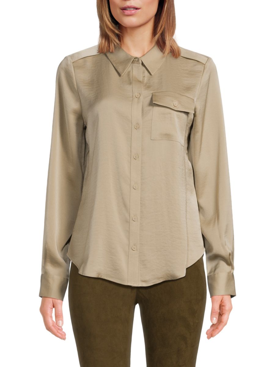 Рубашка с заостренным воротником и карманами DKNY, цвет Trench
Рубашка с заостренным воротником и карманами DKNY, цвет Trench