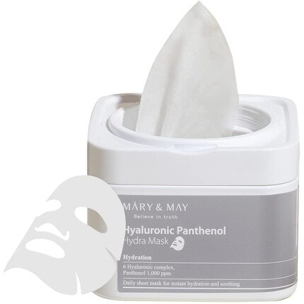 Тканевые салфетки Hyaluronic Panthenol Hydra Mask 30 шт. — увлажняющий корейский уход за кожей с гиалуроновой кислотой — Ewg Green, Mary&May
Тканевые салфетки Hyaluronic Panthenol Hydra Mask 30 шт. — увлажняющий корейский уход за кожей с гиалуроновой кислотой — Ewg Green, Mary&May