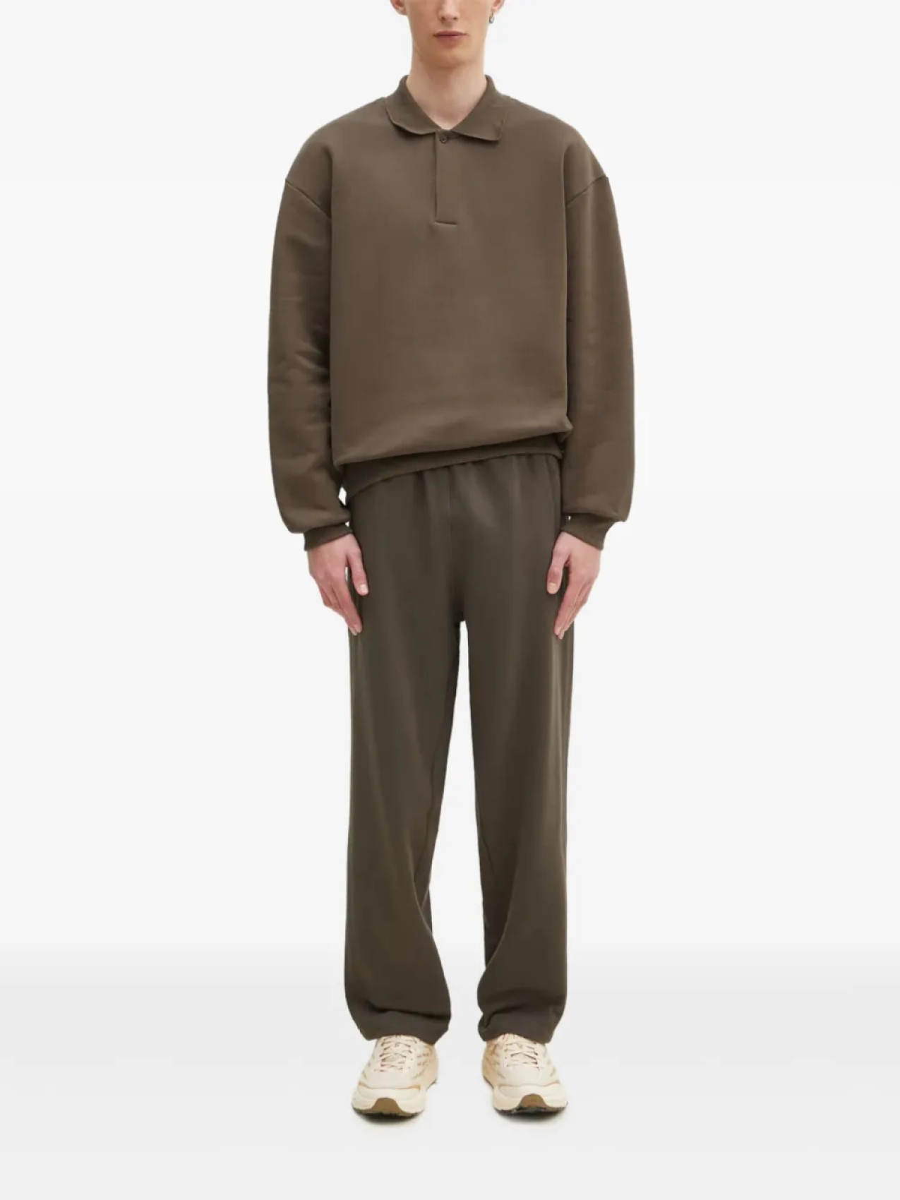 Толстовка Pangaia с воротником-поло, коричневый
Толстовка Pangaia с воротником-поло, коричневый