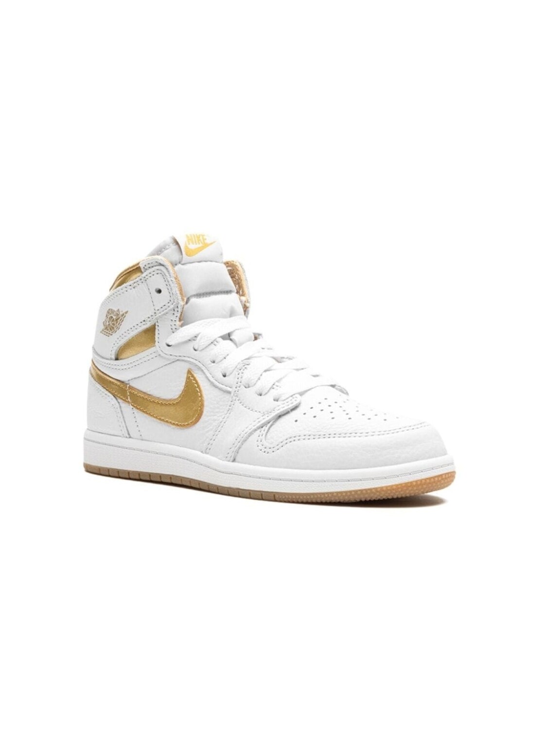 Jordan кроссовки Air Jordan 1 Retro High OG Metallic Gold, белый
Jordan кроссовки Air Jordan 1 Retro High OG Metallic Gold, белый