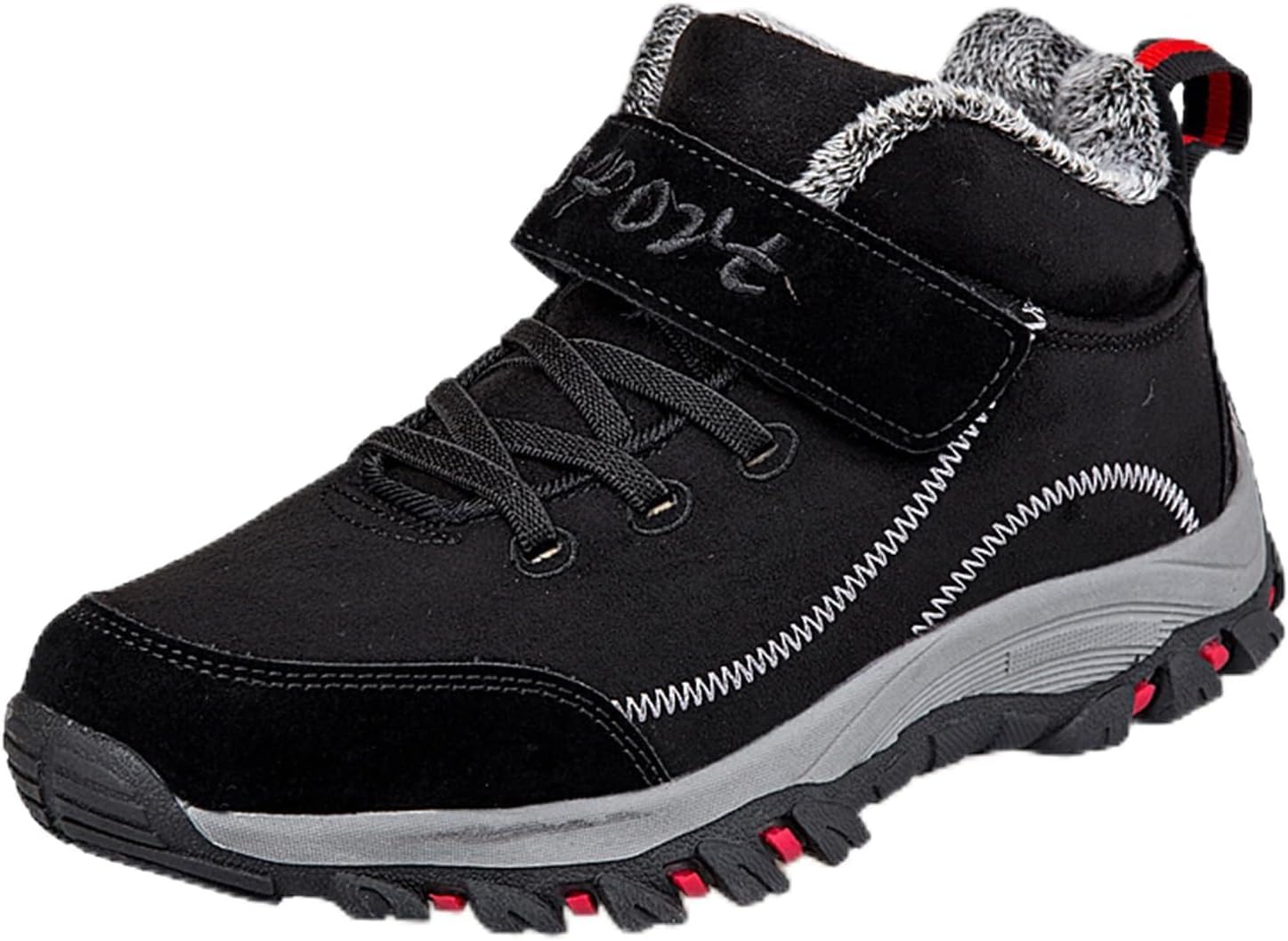 Мужские зимние теплые плюшевые ботинки для улицы и походов с застежкой-липучкой для мужчин и пожилых Generic, черный
Мужские зимние теплые плюшевые ботинки для улицы и походов с застежкой-липучкой для мужчин и пожилых Generic, черный