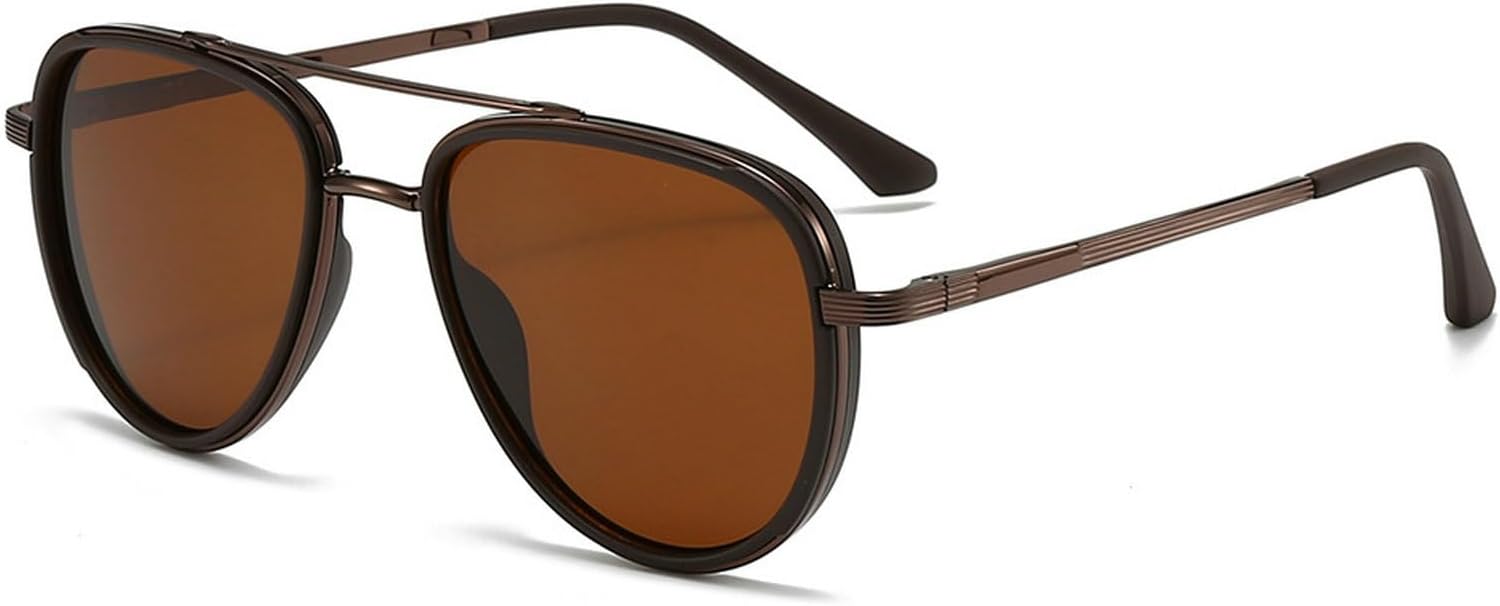 Поляризованные солнцезащитные очки-пилот для женщин в ретро-металлической оправе. Солнцезащитные очки-пилот для вождения, путешествий и активного отдыха на природе с защитой от УФ-излучения mincl, Brown
Поляризованные солнцезащитные очки-пилот для женщин в ретро-металлической оправе. Солнцезащитные очки-пилот для вождения, путешествий и активного отдыха на природе с защитой от УФ-излучения mincl, Brown