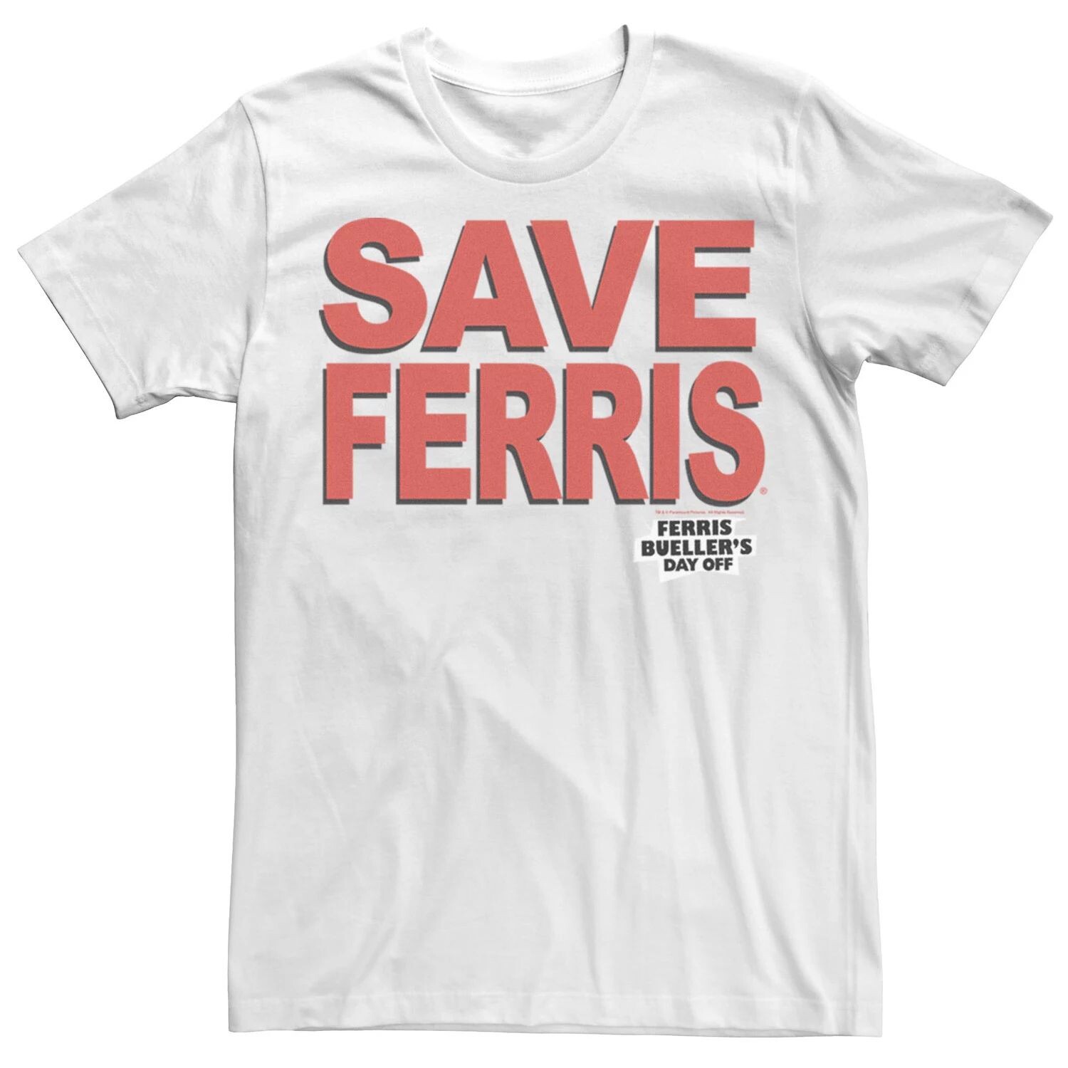 Мужская футболка Save Ferris Licensed Character, белый 
Мужская футболка Save Ferris Licensed Character, белый