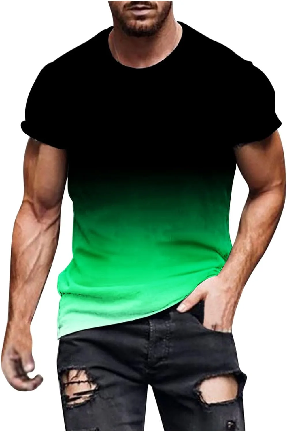 Футболка Muscularfit для мужчин с градиентным принтом, летняя, с коротким рукавом
Футболка Muscularfit для мужчин с градиентным принтом, летняя, с коротким рукавом