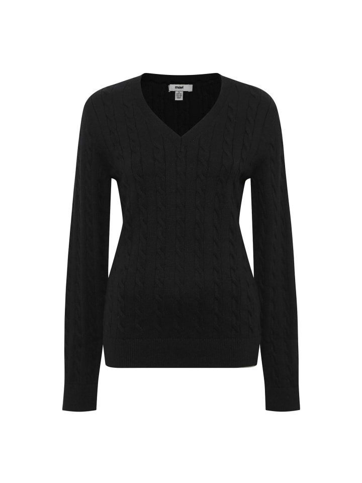 Свитер с V-образным вырезом, узором косы, вязка поперек. Цвет: черный. Mavi Jeans
Свитер с V-образным вырезом, узором косы, вязка поперек. Цвет: черный. Mavi Jeans