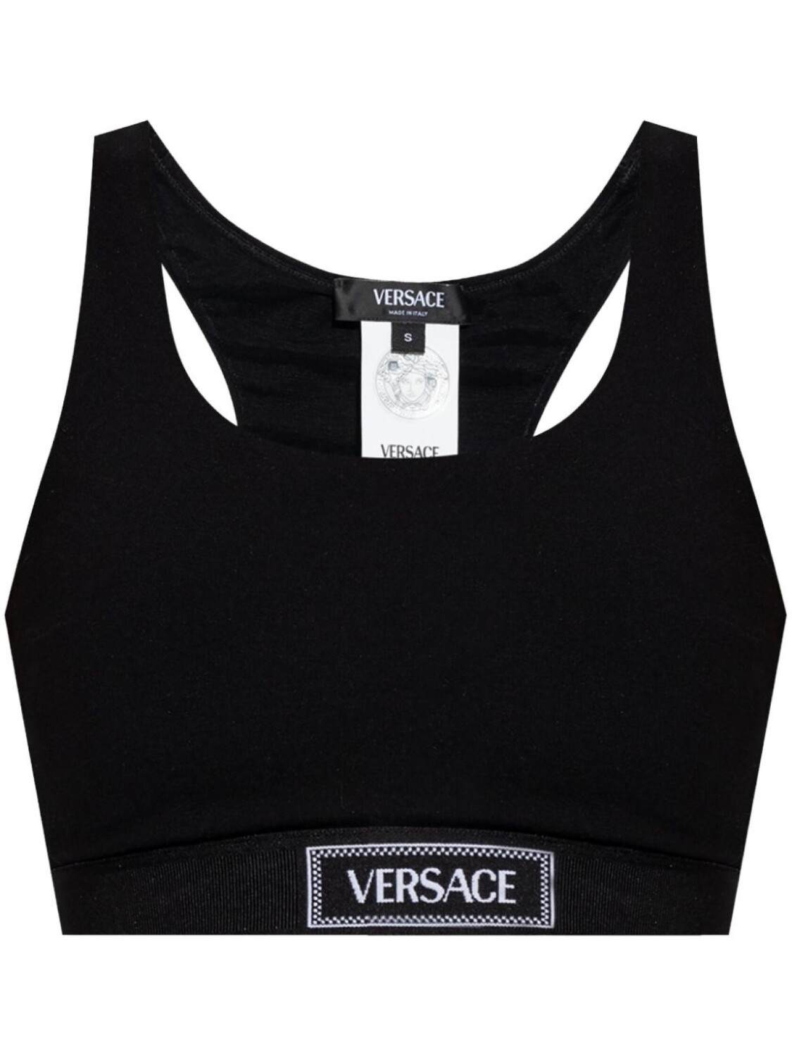 Топ с логотипом Versace, черный
Топ с логотипом Versace, черный