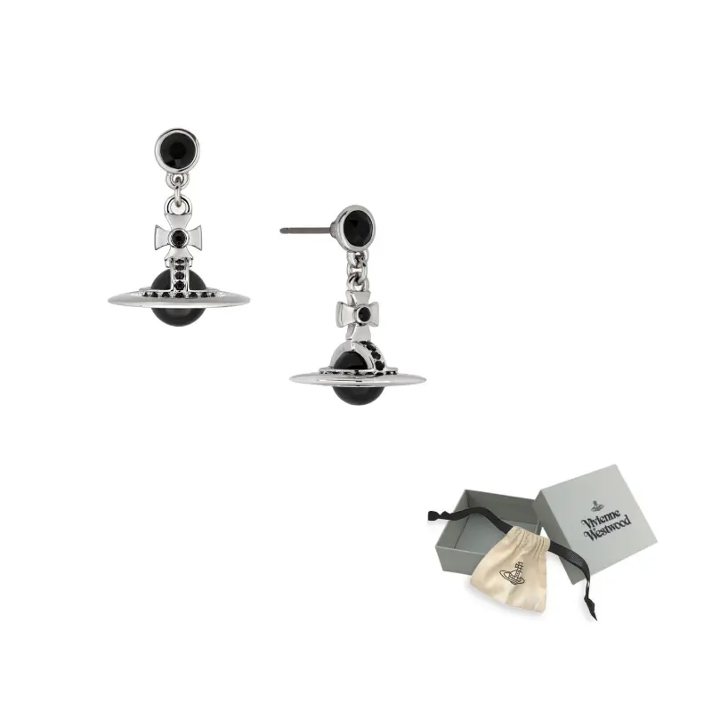 Латунные серьги Unisex Silver/Black Vivienne Westwood, серебряный/черный
Латунные серьги Unisex Silver/Black Vivienne Westwood, серебряный/черный