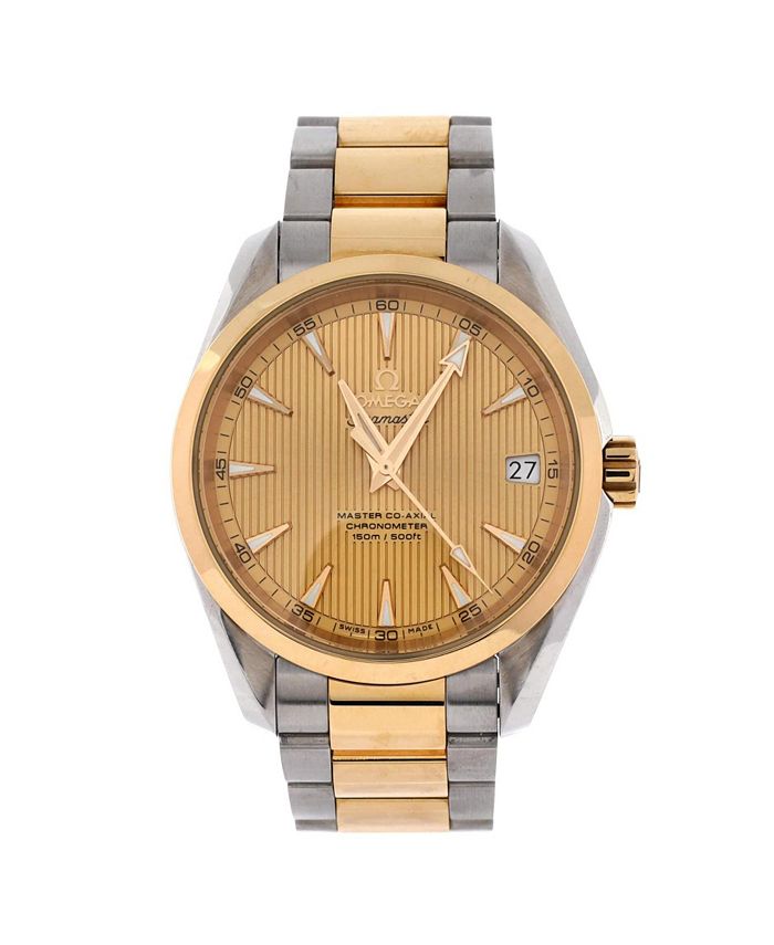 Seamaster Aqua Terra 150M Co-Axial Master Chronometer Автоматические часы в корпусе из нержавеющей стали и золота, 38 мм Pre-Owned Omega, золотой
Seamaster Aqua Terra 150M Co-Axial Master Chronometer Автоматические часы в корпусе из нержавеющей стали и золота, 38 мм Pre-Owned Omega, золотой
