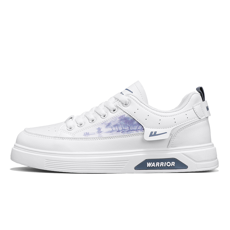 WARRIOR Кроссовки для скейтбординга Coverage, износостойкие, легкие, дышащие, нескользящие, с низким верхом, мужские, белые, синие
WARRIOR Кроссовки для скейтбординга Coverage, износостойкие, легкие, дышащие, нескользящие, с низким верхом, мужские, белые, синие