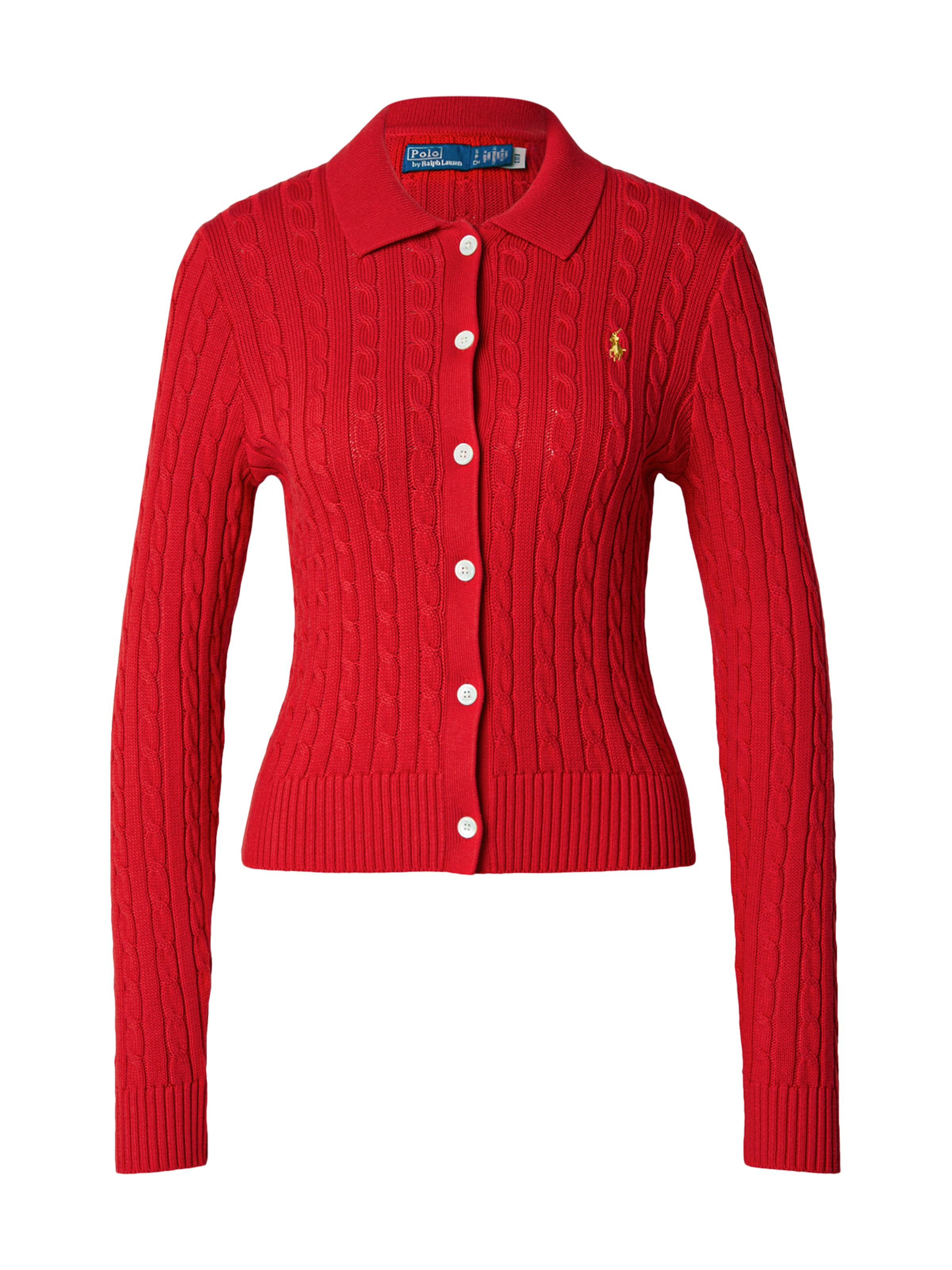 Polo Ralph Lauren Вязаный кардиган ярко-красного цвета
Polo Ralph Lauren Вязаный кардиган ярко-красного цвета