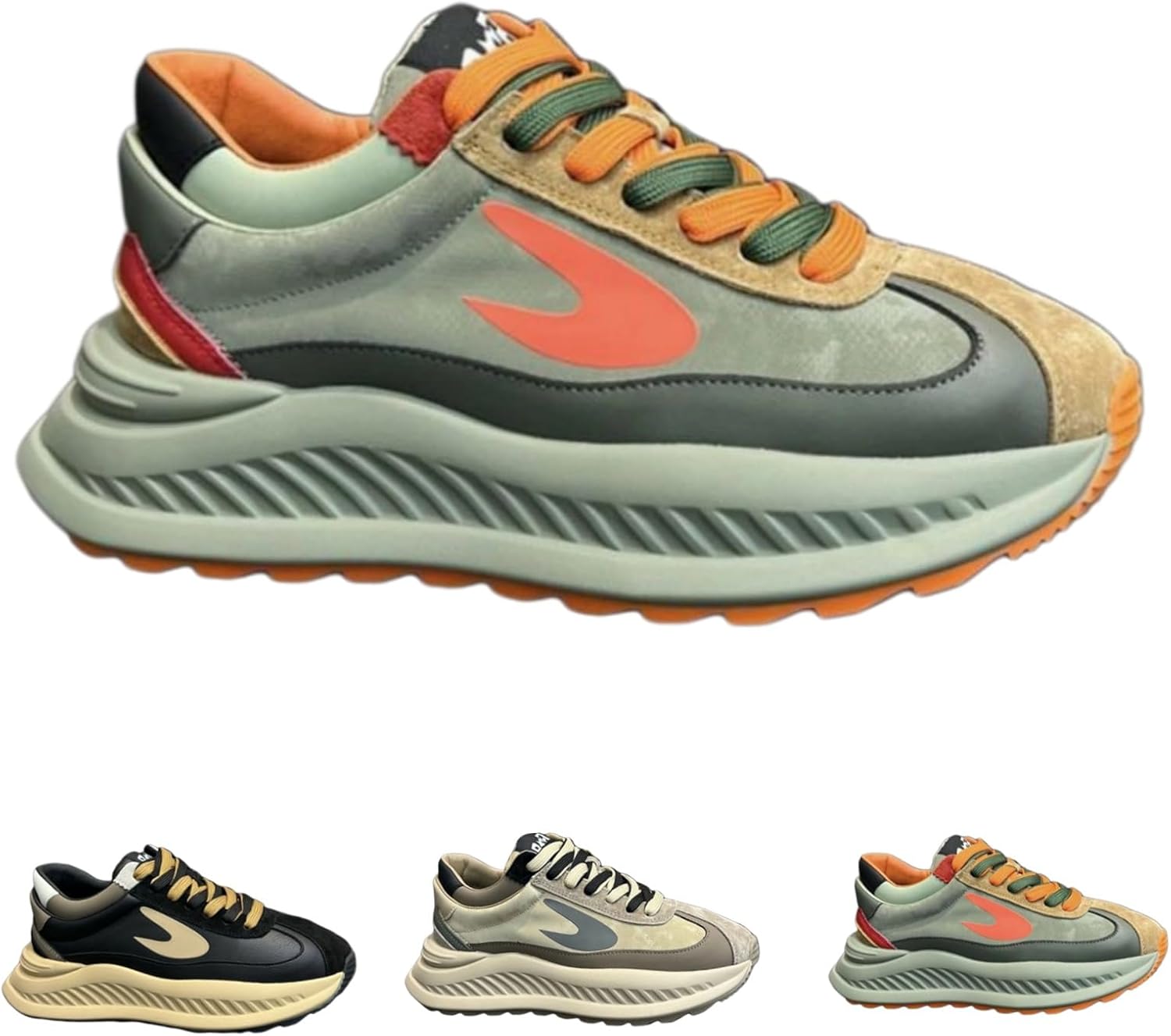 Мужские модные массивные кроссовки - кроссовки папы на платформе, удобные для ходьбы, повседневные спортивные кроссовки Macefil, Olive&orange
Мужские модные массивные кроссовки - кроссовки папы на платформе, удобные для ходьбы, повседневные спортивные кроссовки Macefil, Olive&orange