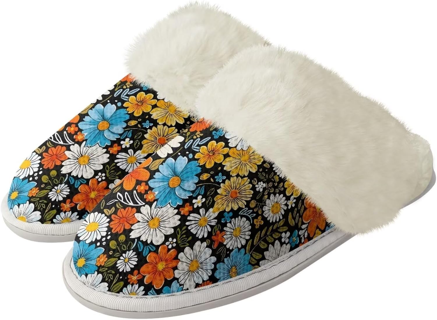 Женские пушистые тапочки Мягкие плюшевые с закрытым носком Домашние тапочки Мокасины Мужские повседневные зимние теплые хлопковые домашние тапочки с нескользящей резиновой подошвой для спа и ванны Watdotory, Hippie Flower Colorful
Женские пушистые тапочки Мягкие плюшевые с закрытым носком Домашние тапочки Мокасины Мужские повседневные зимние теплые хлопковые домашние тапочки с нескользящей резиновой подошвой для спа и ванны Watdotory, Hippie Flower Colorful