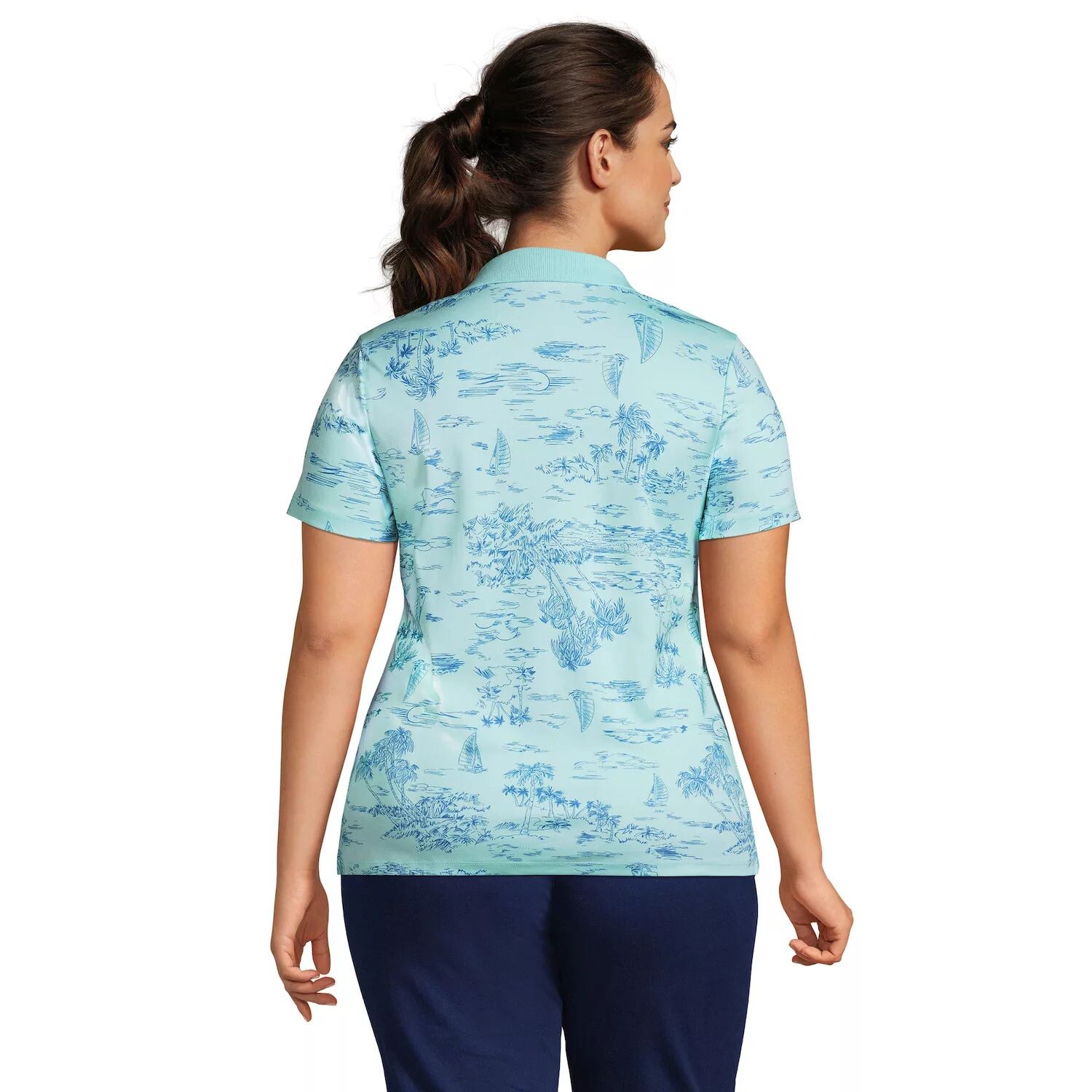 Рубашка-поло из хлопка Lands' End Supima больших размеров Lands' End, белый
Рубашка-поло из хлопка Lands' End Supima больших размеров Lands' End, белый