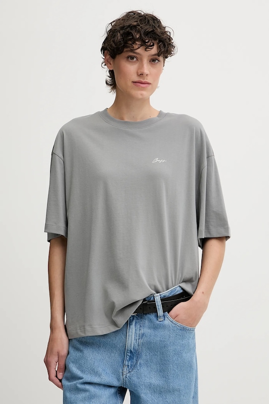 Хлопковая футболка Boss Orange, серый
Хлопковая футболка Boss Orange, серый