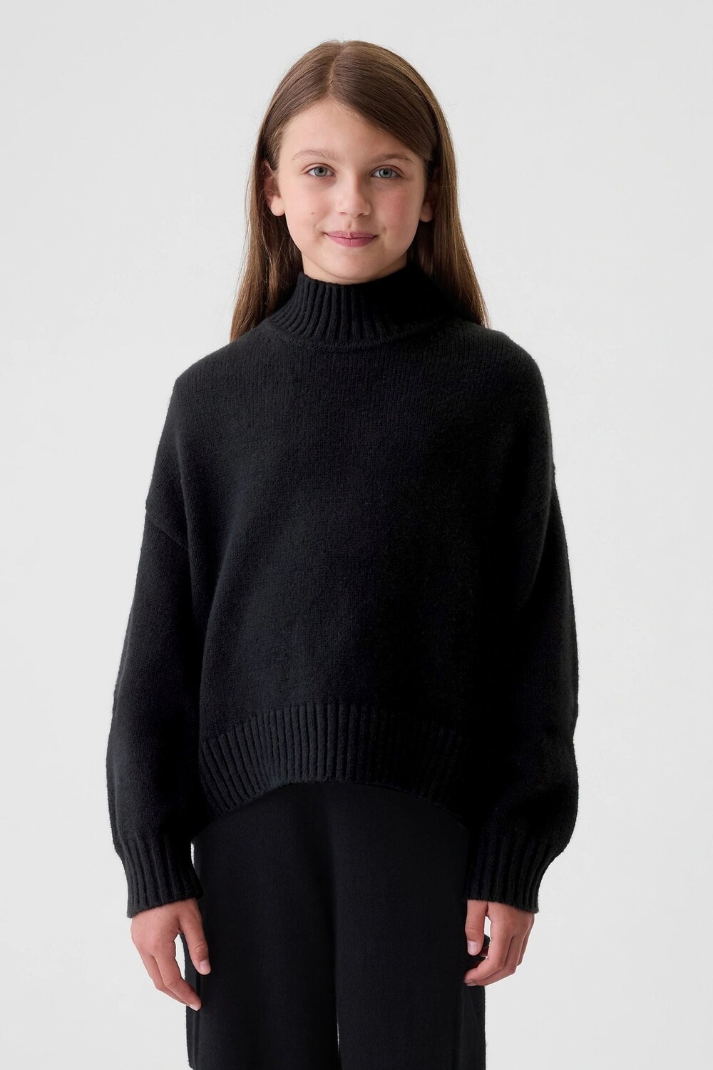 Джемпер свободного кроя Cashsoft с воротником стойкой (4 13 лет) Gap, черный
Джемпер свободного кроя Cashsoft с воротником стойкой (4 13 лет) Gap, черный