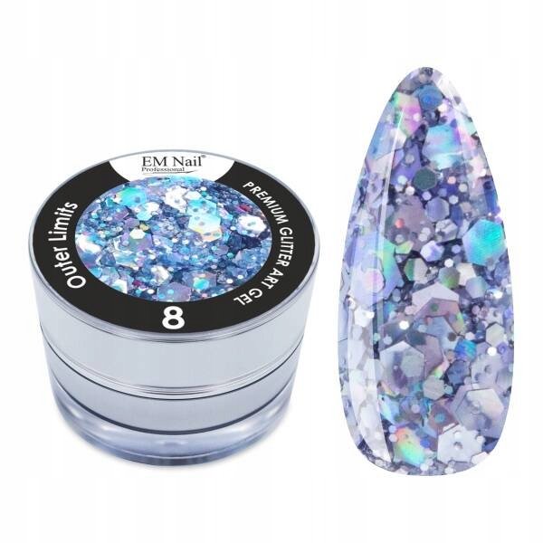EM Nail Paint Premium Glitter Art Gel Outer Limits 8 SADOX
EM Nail Paint Premium Glitter Art Gel Outer Limits 8 SADOX