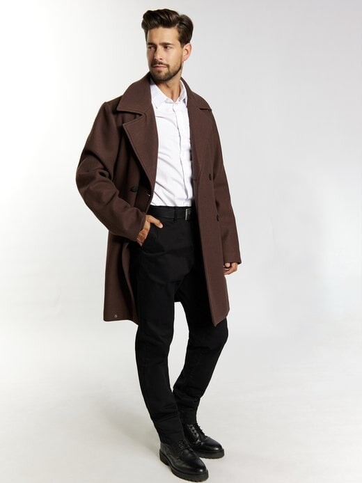 Переходное пальто из шерсти Dreimaster, коричневый
Переходное пальто из шерсти Dreimaster, коричневый
