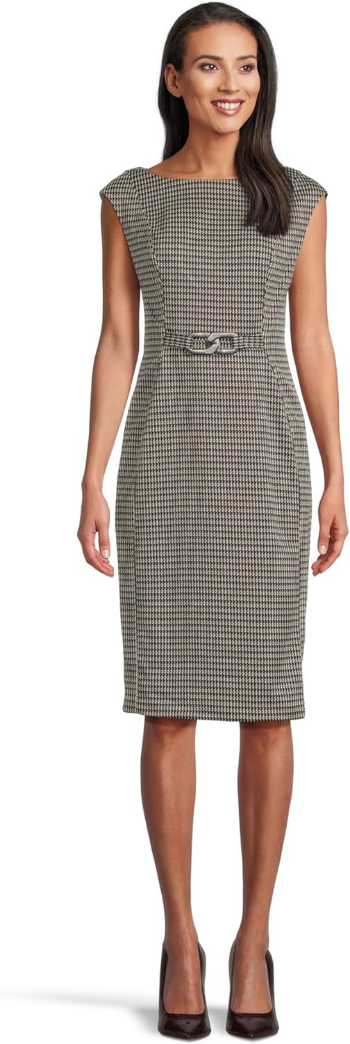 Женское платье-футляр Calvin Klein с короткими рукавами и вырезом-лодочкой, Black/Malt/Cream
Женское платье-футляр Calvin Klein с короткими рукавами и вырезом-лодочкой, Black/Malt/Cream