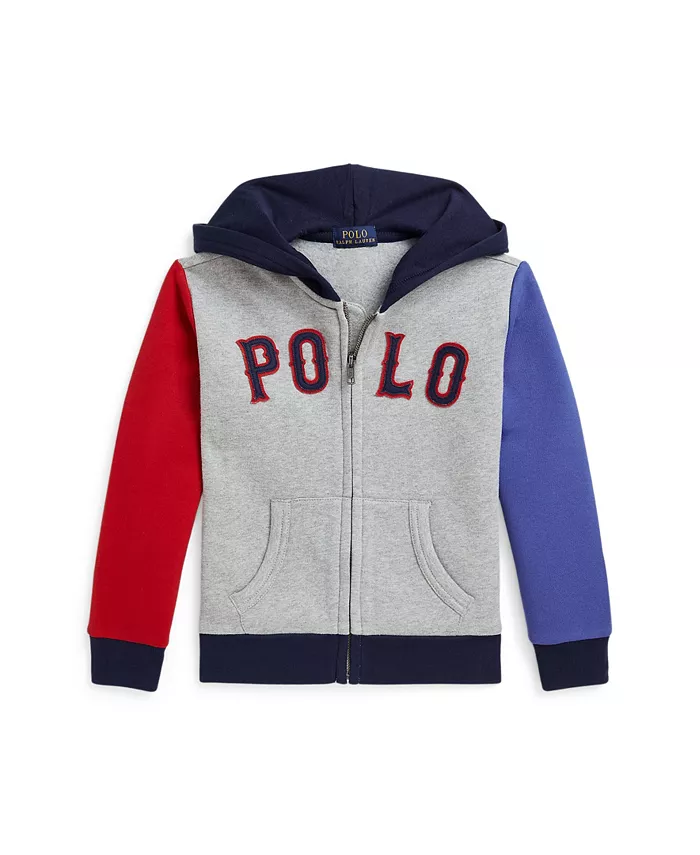 Детская и мальчиковая флисовая толстовка с молнией и бейсбольным логотипом Polo Ralph Lauren, серый
Детская и мальчиковая флисовая толстовка с молнией и бейсбольным логотипом Polo Ralph Lauren, серый