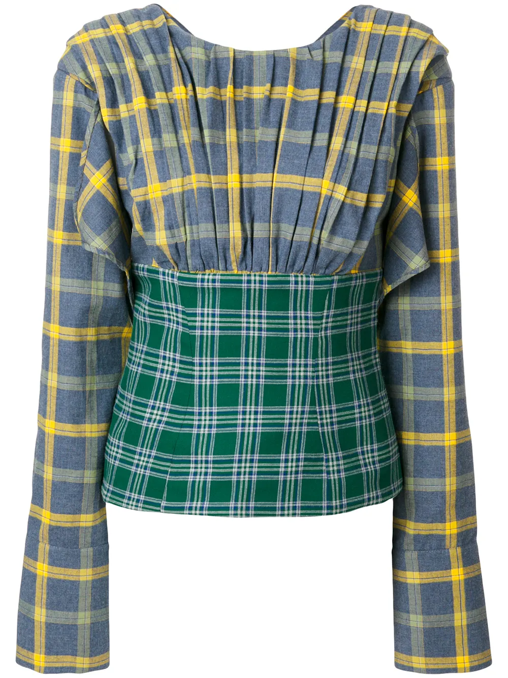 Двухцветный топ в клетку Natasha Zinko, синий
Двухцветный топ в клетку Natasha Zinko, синий