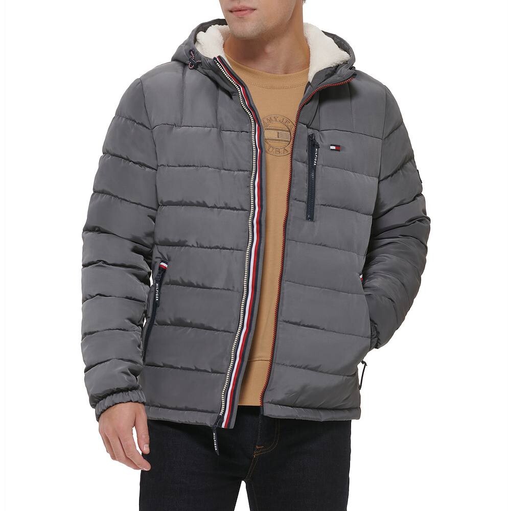 Мужская куртка-пуховик Tommy Hilfiger с капюшоном на подкладке из шерпы, цвет Charcoal
Мужская куртка-пуховик Tommy Hilfiger с капюшоном на подкладке из шерпы, цвет Charcoal