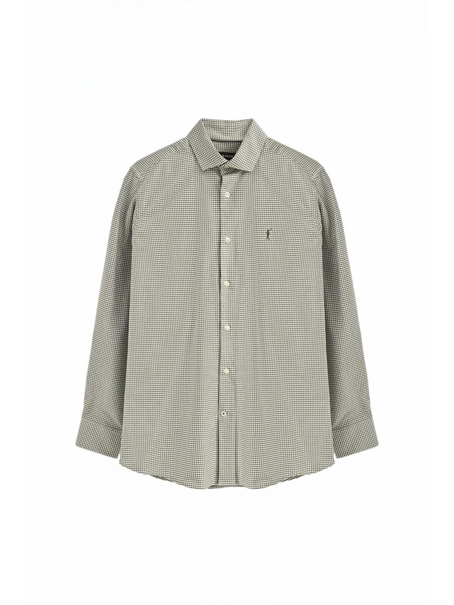 Рубашка на пуговицах классического кроя Polo Club, хаки
Рубашка на пуговицах классического кроя Polo Club, хаки