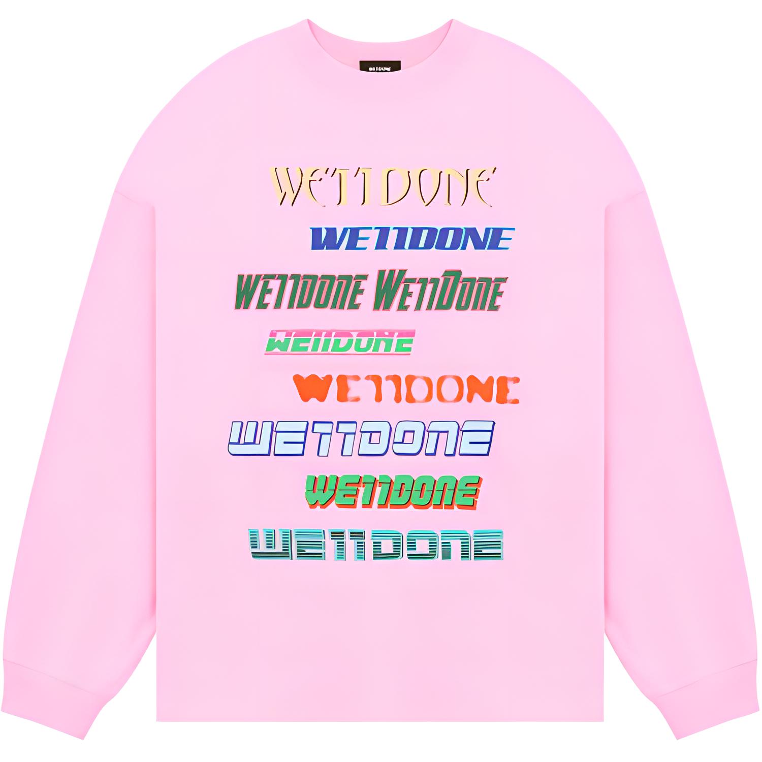 Свитшот унисекс розовый WE11DONE
Свитшот унисекс розовый WE11DONE