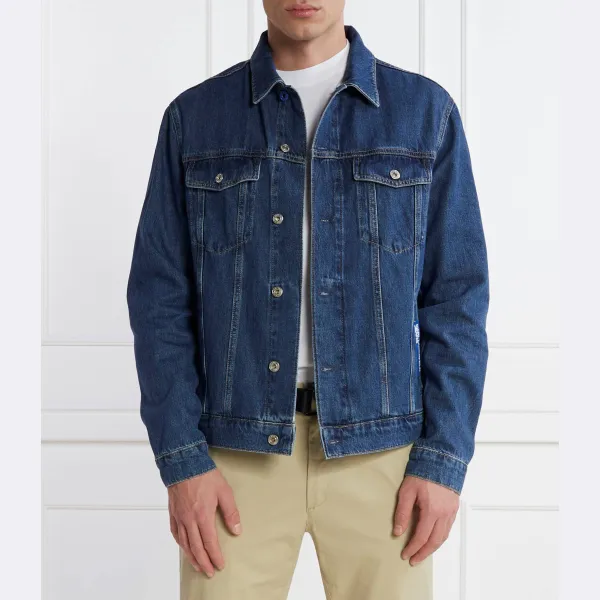 Джинсовая куртка стандартного кроя Karl Lagerfeld, синий
Джинсовая куртка стандартного кроя Karl Lagerfeld, синий