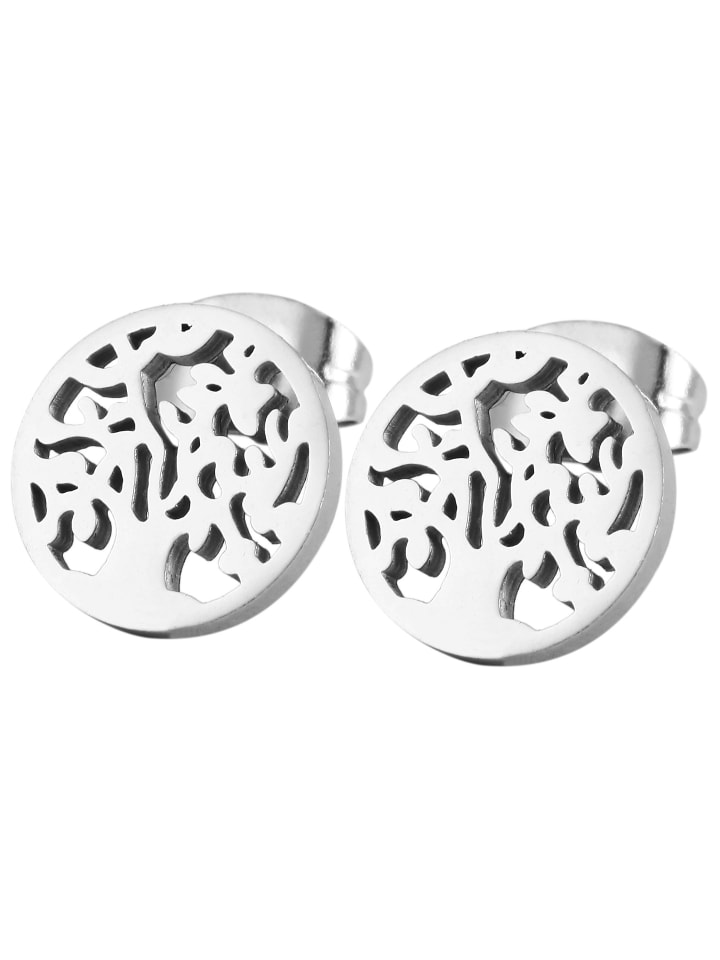 Adeliás Женские серьги - серьги-гвоздики «Древо жизни» из нержавеющей стали серебристого цвета
Adeliás Женские серьги - серьги-гвоздики «Древо жизни» из нержавеющей стали серебристого цвета