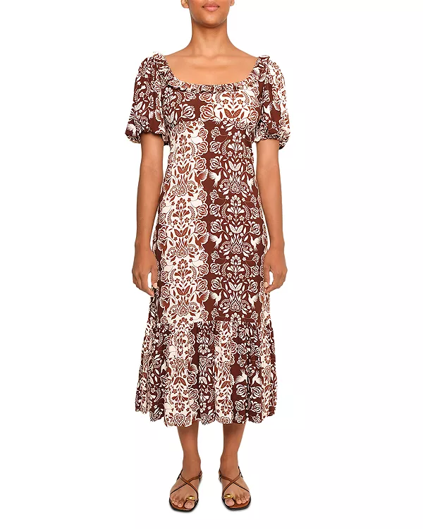 Платье с пышными рукавами The Lulo Project, коричневый
Платье с пышными рукавами The Lulo Project, коричневый