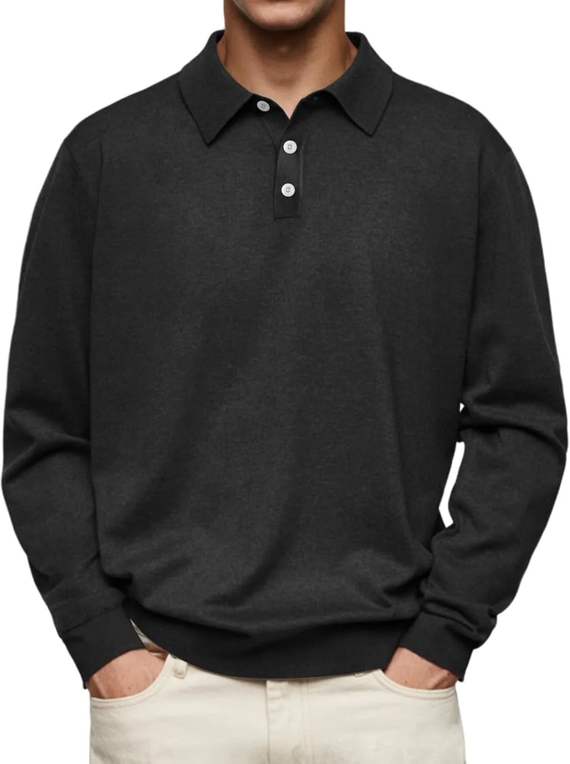 Мужской вязаный поло свитершерт для бизнеса, осень-зима, длинный рукав, однотонный
Мужской вязаный поло свитершерт для бизнеса, осень-зима, длинный рукав, однотонный