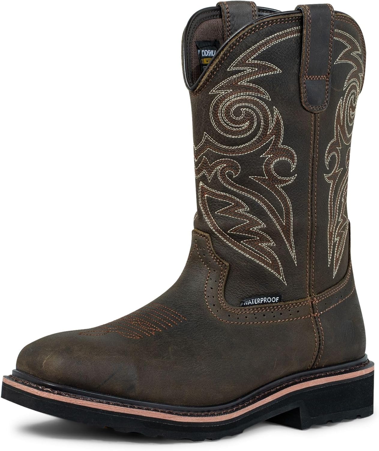 Ботинки CVDSHU с стальным носком для мужчин, ковбойские ботинки с квадратным носком, водонепроницаемые кожаные, ранчо, западные защитные ботинки, коричневые
Ботинки CVDSHU с стальным носком для мужчин, ковбойские ботинки с квадратным носком, водонепроницаемые кожаные, ранчо, западные защитные ботинки, коричневые