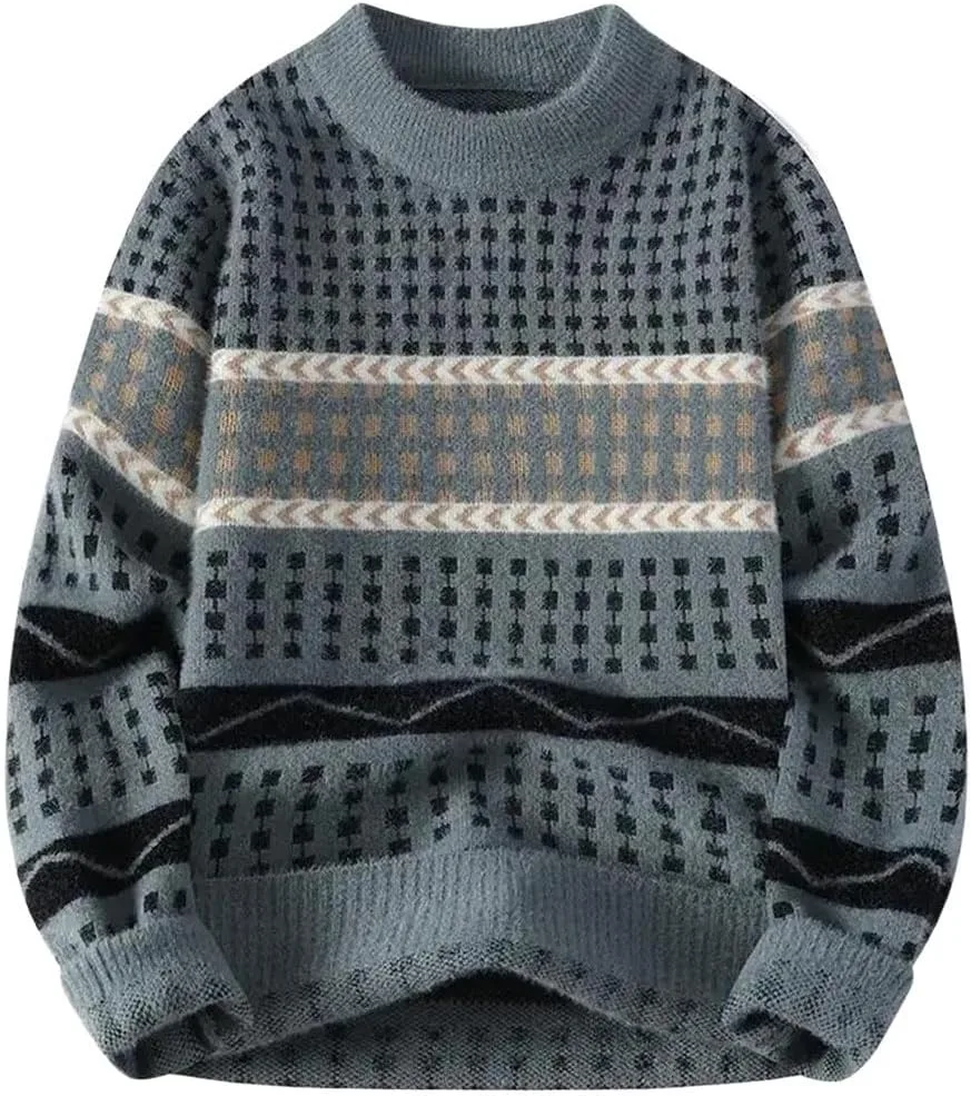 Мужской свитер с узором, Casual, длинный рукав
Мужской свитер с узором, Casual, длинный рукав