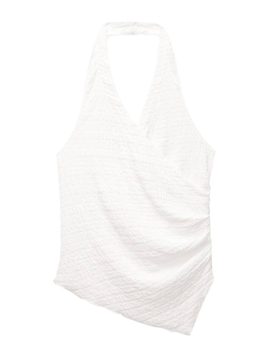 Топ Pull&Bear, белый 
Топ Pull&Bear, белый