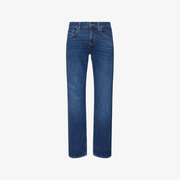 Прямые джинсы 7 For All Mankind премиум-класса для активного образа жизни, синий
Прямые джинсы 7 For All Mankind премиум-класса для активного образа жизни, синий