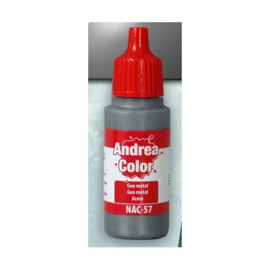 Пистолетный металл, Andrea Color Paints - Blacks, Whites, & Greys
Пистолетный металл, Andrea Color Paints - Blacks, Whites, & Greys