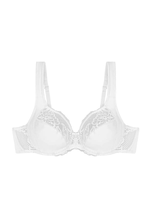 Современный бюстгальтер из кружева и хлопка на косточках с широкими бретелями и кружевным бантом Triumph, белый
Современный бюстгальтер из кружева и хлопка на косточках с широкими бретелями и кружевным бантом Triumph, белый